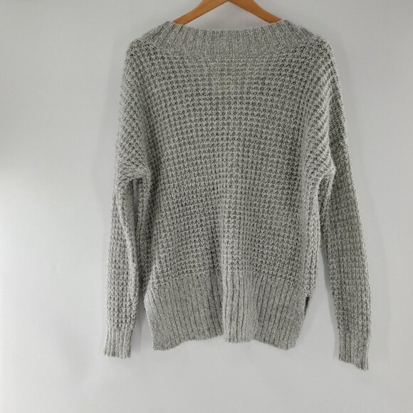 Hollister Grey‎ Medium Knit Sweater Womeens Small - Picture 4 of 5